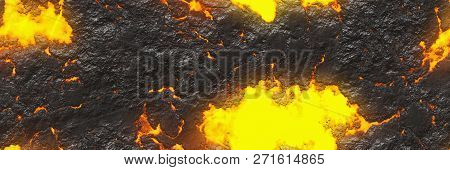 Destroy Molten- Nature Pattern. Abstract Lava Textured