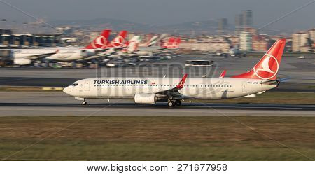 Airplane Takeoff From Airport