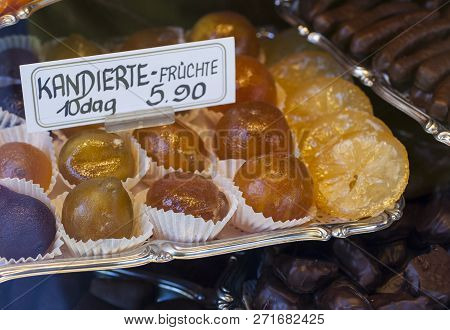 Candied Fruit, Also Known As Crystallized Fruit Or Glacé Fruit,