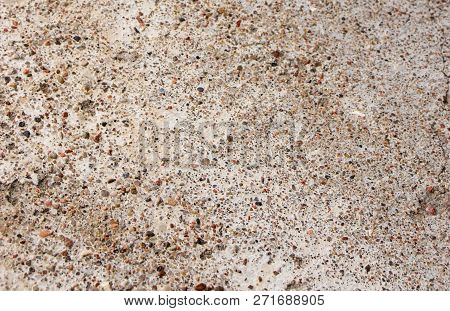 Texture Of Concrete (beton) With Small Stones Close-up
