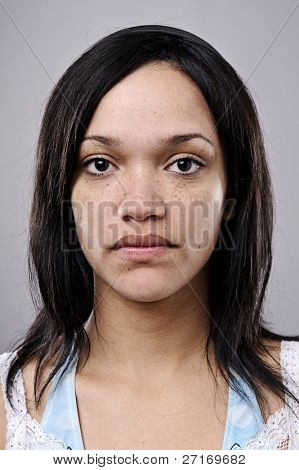 감정이 나 여자 카메라 쪽으로 보이는