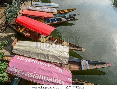 Landscape Of Dal Lake In Srinagar, India