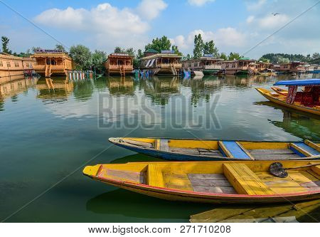 Landscape Of Dal Lake In Srinagar, India
