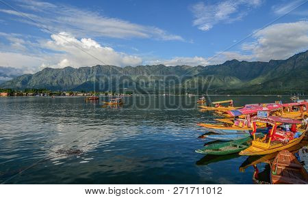 Landscape Of Dal Lake In Srinagar, India