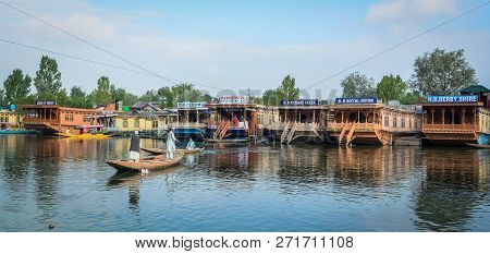 Landscape Of Dal Lake In Srinagar, India