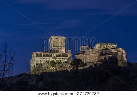 The Monterrei Castle Is A 12th-century Castle Near The Town Of Verin, Galicia, Spain