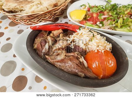 Turkish Meat Food Kebab Lamb Tandoori / Kuzu Tandir Kebap.