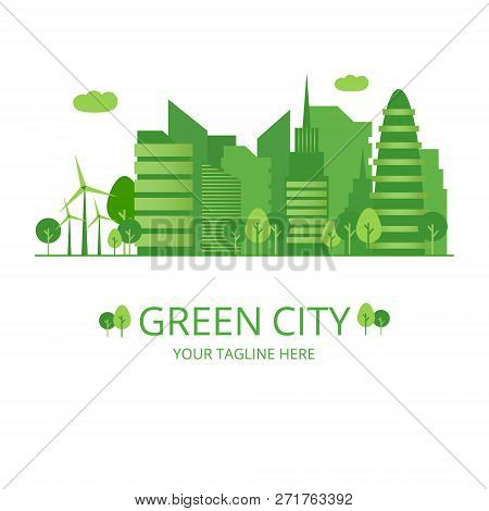 Green City Infographic Ecology Organic Planet Bio Technology