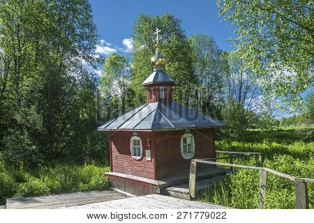 A Holy Source In Honor Of The Tikhvin Icon Of The Mother Of God, Russia.