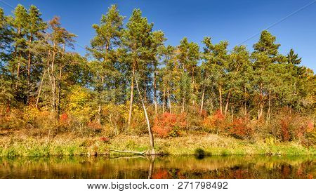 Autumn At The River In Anyksciai