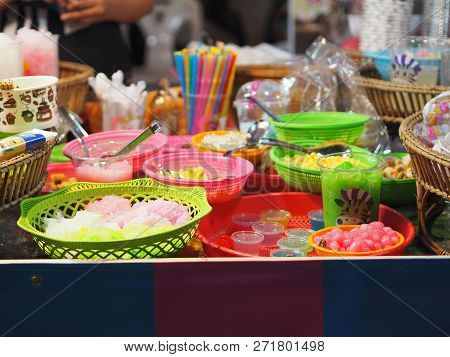 Close Up Sweets Dessert Sweetmeat Blancmange Delicious