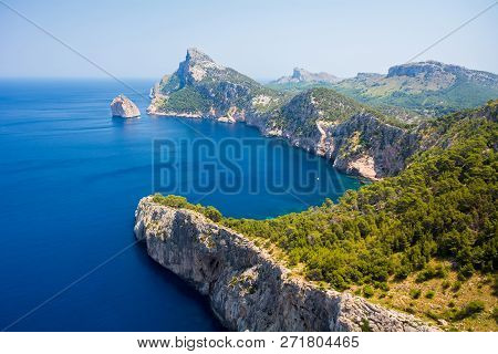 Mallorca, Spain. View Of Cape Formentor (cap De Formentor)