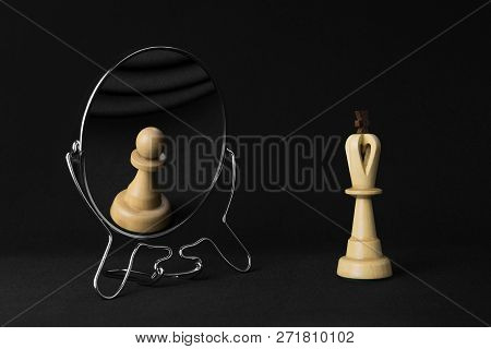 White King Sees A White Pawn In The Mirror
