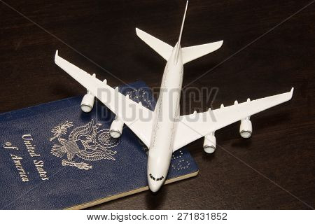 Aircraft With A Passport For Traveling The World
