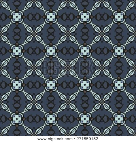 Nontrivial Bright Color Abstract  Geometric Pattern, Vector Seamless, Can Be Used For Printing Onto 