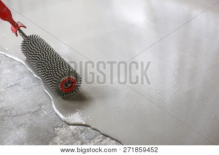 Fill Screed Floor Repair And Furnish, Shallow Dof