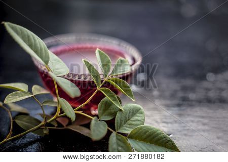 Close Up Of Indian And Asian Popular Drink I.e. Rose Lemonade With Entire Ingredients With It I.e. R