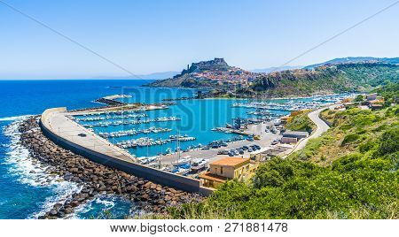 Panoramic View Of Castelsardo, Province Of Sassari, Sardinia, Italy