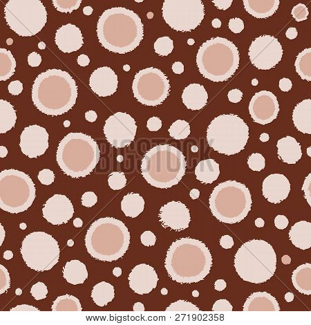 Organic Polka Dot Seamless Vector Pattern Background