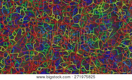 Render of 3D Abstract Chaotic Elements