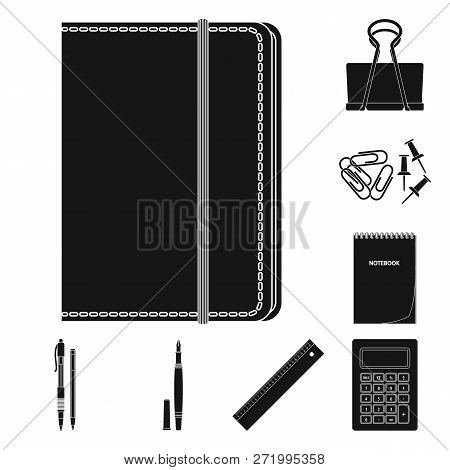 Vector Design Of Office And Supply Icon. Set Of Office And School Stock Vector Illustration.