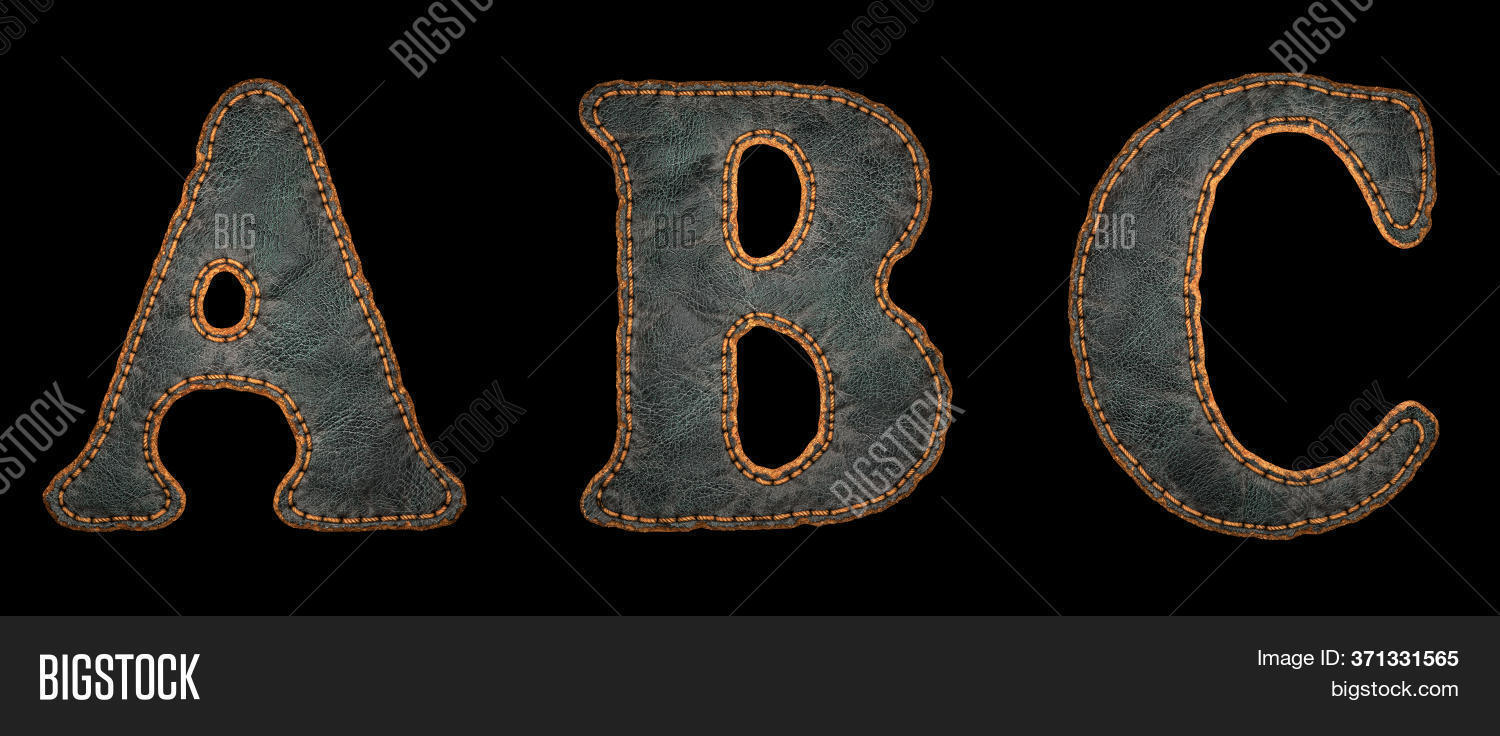 Set Leather Letters , Image &amp; Photo (Free Trial) | Bigstock