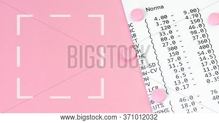 Health Insurance Concept. Pills Near Financial Documents On Pink Background. Top View