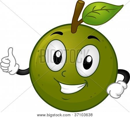 MASCOT Illustration af en Calamansi frugt giver en Thumbs Up