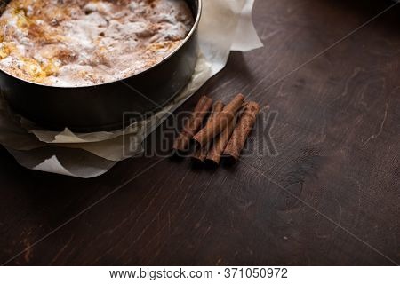 Festive Homemade Apple Pie. Preparing For The Holiday