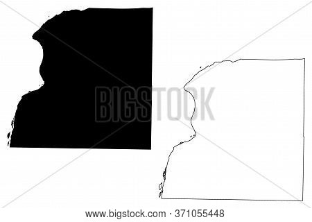 Hancock County, Illinois (u.s. County, United States Of America, Usa, U.s., Us) Map Vector Illustrat