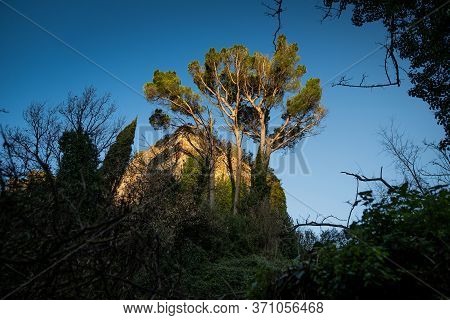 Ripafratta With The Fortress Of San Paolino Stands On The Banks Of The Serchio River, In The Municip