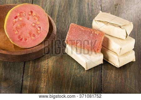 Traditional Colombian Sweet From The Velez Town In Santander Called Bocadillo - Psidium Guajava