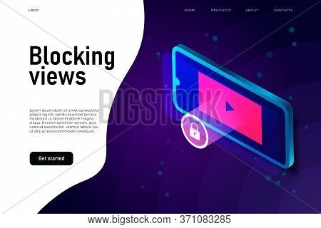 Blocking Views On Video, Banned Media Contect, Landing Page Template.