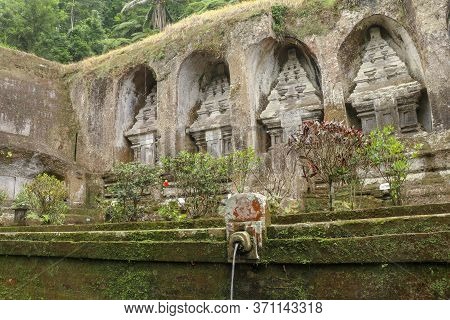 Gargoyles With Holy Water In The Complex Of Royal Tombs Of The Udayan Dynasty. Ancient Royal Tombs A