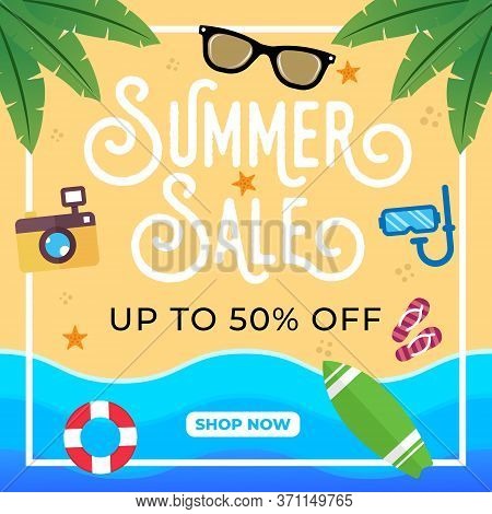 Summer Sale. Summer Sale vector. Summer Sale background. Summer Sale illustration. Summer Sale design. Summer Sale template. Trendy Summer Sale vector background. Summer Sale vector illustration for banner, poster, invitation, design template.