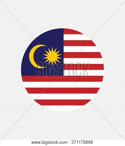 National Malaysia Flag, Official Colors And Proportion Correctly. National Malaysia Flag. Vector Ill
