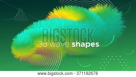 Colorful Fluid Background. Wave Abstract Motion. Gradient Template. Color Trendy Fluid Background. G