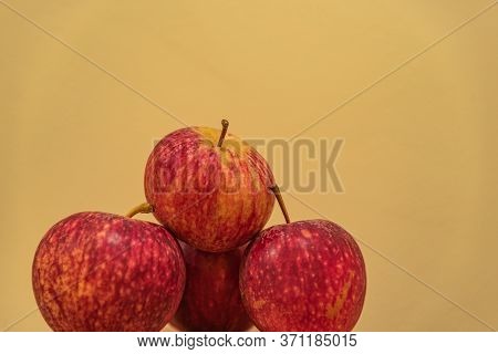 A Pile Of Apples. The Apple Is The Pseudo-fruit Of The Apple Tree (malus Domestica), A Tree In The R