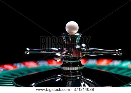 Roulette table close up at the Casino - Selective Focus