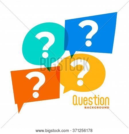 Question Mark Sign In Speech Bubble Style