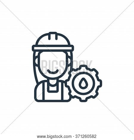 Worker Vector Icon. Worker Editable Stroke. Worker Linear Symbol For Use On Web And Mobile Apps, Log