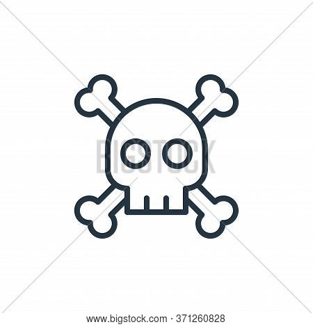 Skull Vector Icon. Skull Editable Stroke. Skull Linear Symbol For Use On Web And Mobile Apps, Logo, 