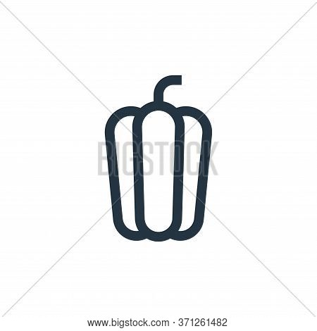 Bell Pepper Vector Icon. Bell Pepper Editable Stroke. Bell Pepper Linear Symbol For Use On Web And M