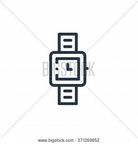 Wristwatch Vector Icon. Wristwatch Editable Stroke. Wristwatch Linear Symbol For Use On Web And Mobi