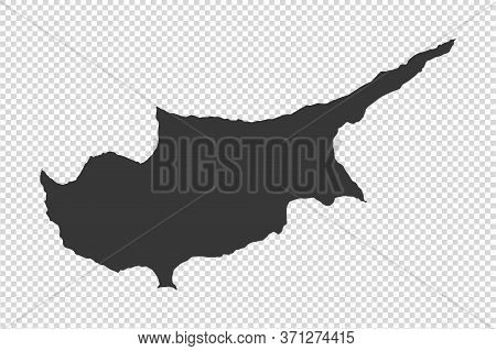 Cyprus  Map With Gray Tone On   Png Or Transparent  Background,illustration,textured , Symbols Of Cy