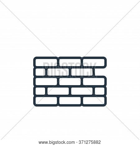 Brickwall Vector Icon. Brickwall Editable Stroke. Brickwall Linear Symbol For Use On Web And Mobile 