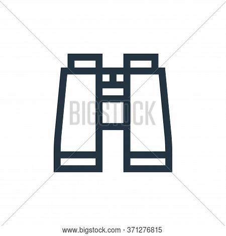 Binoculars Vector Icon. Binoculars Editable Stroke. Binoculars Linear Symbol For Use On Web And Mobi