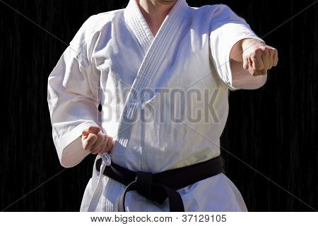 Judo rank of the centure black