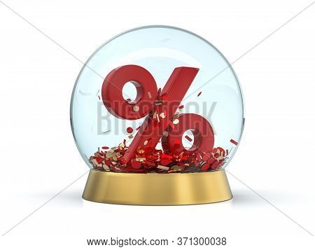 Seasonal Sales Background With Percent Discount Pattern. 3d