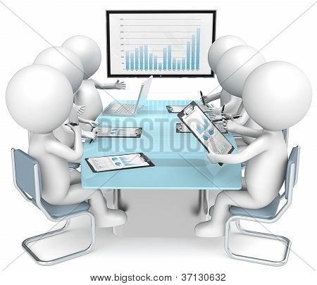 비즈니스 회의입니다.